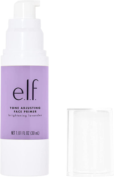 e.l.f. Brightening Lavender Face Primer, Small Bottle, 0.47 Fl. Oz.