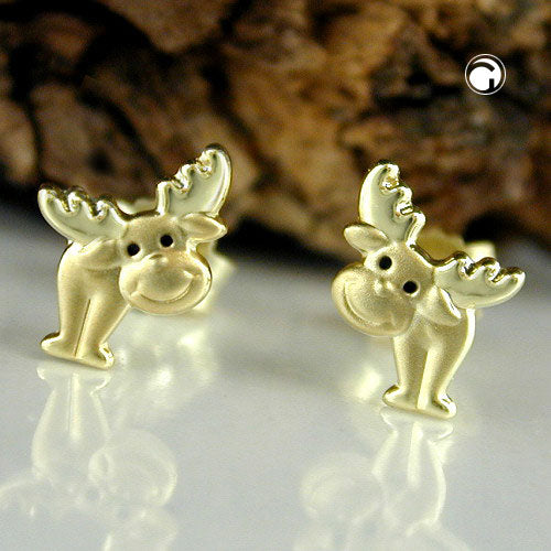 earrings elk 9k gold - BeautyMax Elite