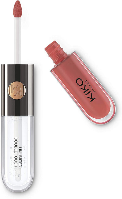 KIKO Milano Liquid Lipstick - Unlimited Double Touch 103 | Liquid Lipstick with a Bright Finish in a Two-Step Application. Lasts up to 12 Hours. No-Transfer Base Colour