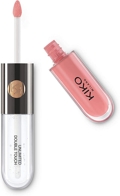 KIKO Milano Liquid Lipstick - Unlimited Double Touch 101 | Liquid Lipstick with a Bright Finish in a Two-Step Application. Lasts up to 12 Hours. No-Transfer Base Colour