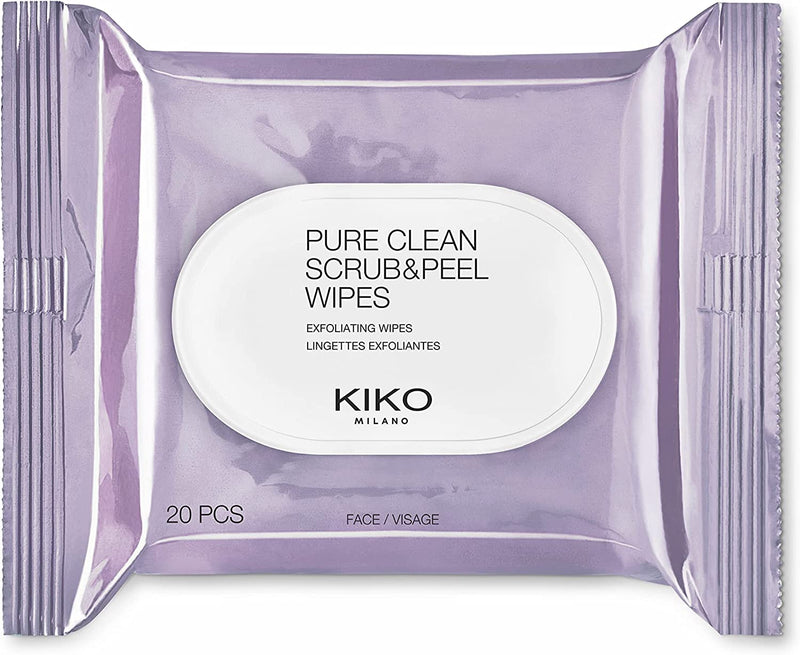 KIKO Milano Pure Clean Scrub & Peel | a Package of 20 Wet Wipes That Both Exfoliate and Refresh the Face
