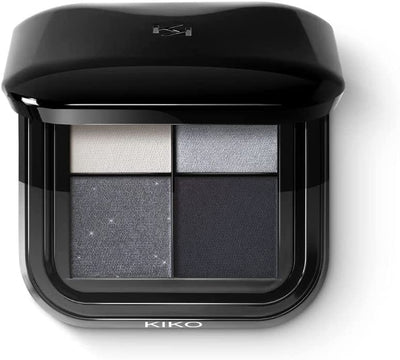 KIKO Milano Bright Quartet Eyeshadow Palette 04 | Palette with Four Baked Eyeshadows for Wet and Dry Use