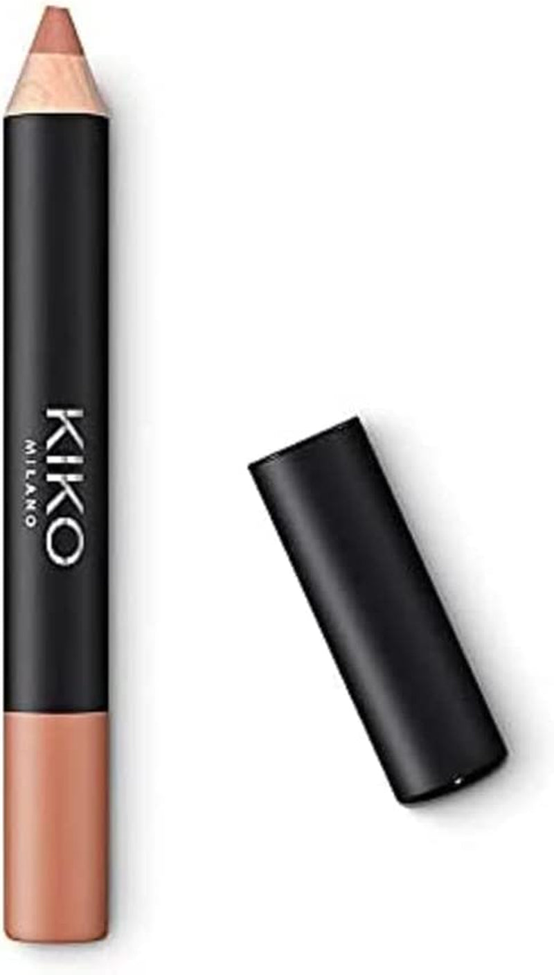 Kiko Milano Smart Fusion Matte Lip Crayon 01 | On-The-Go Pencil Lip Gloss