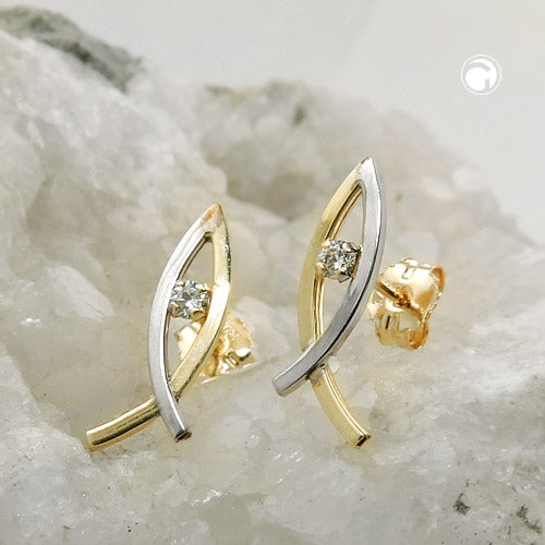 earrings fish symbol 9k gold - BeautyMax Elite