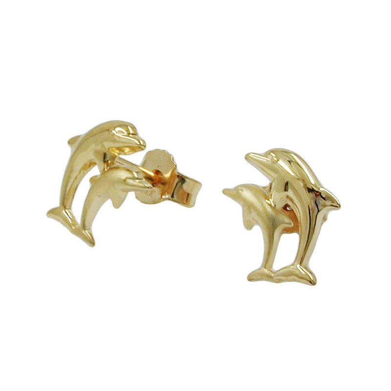 earrings 2 dolphins 9k gold - BeautyMax Elite
