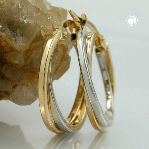 hoop earrings 19mm 9k gold - BeautyMax Elite