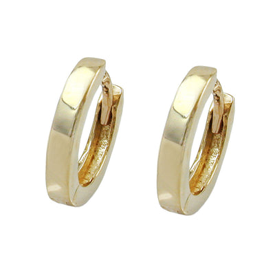 hoop earrings 12x2mm 9k gold - BeautyMax Elite