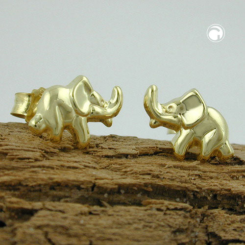 earrings elephants 9kt gold - BeautyMax Elite