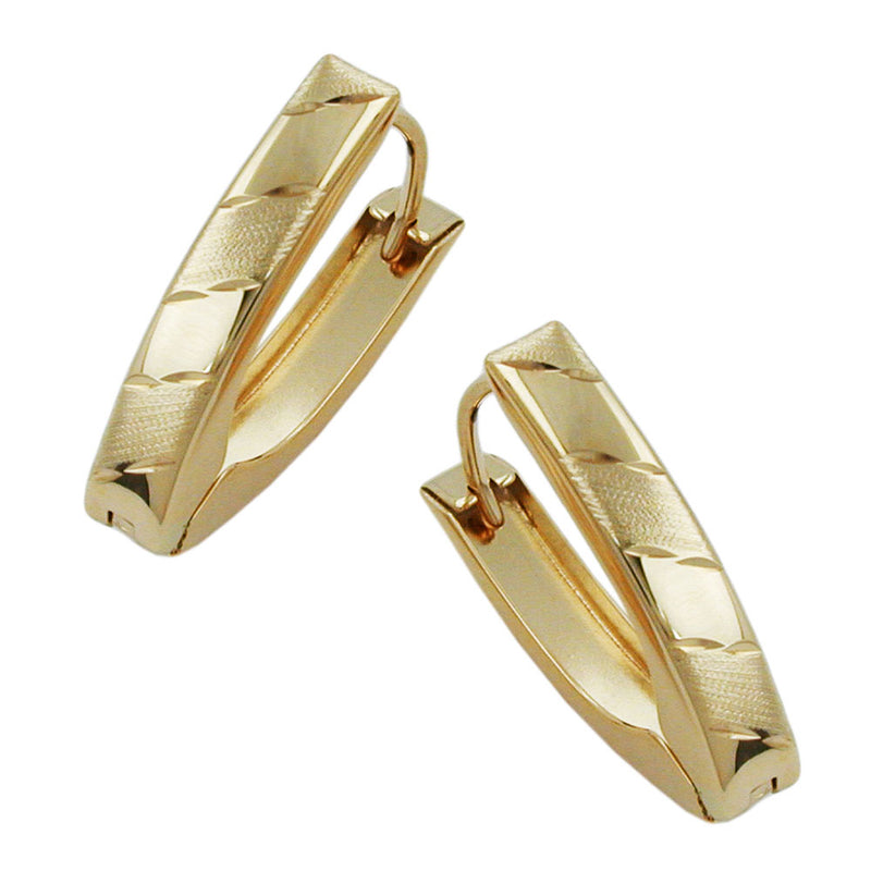 hoop earrings 9k gold - BeautyMax Elite