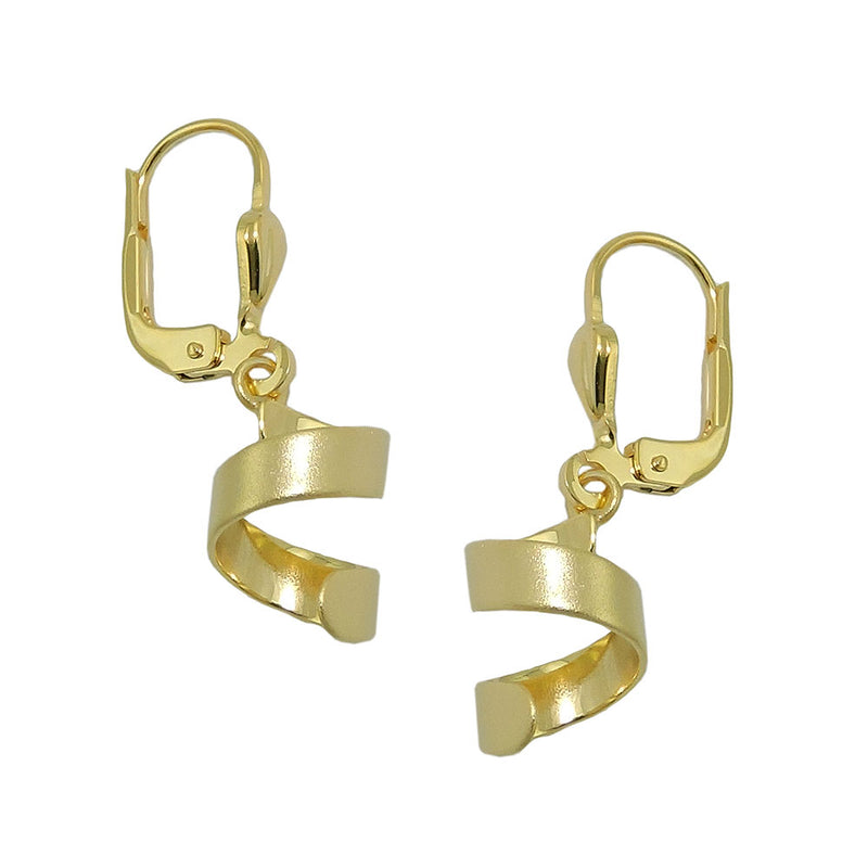earring short spiral 8k gold - BeautyMax Elite
