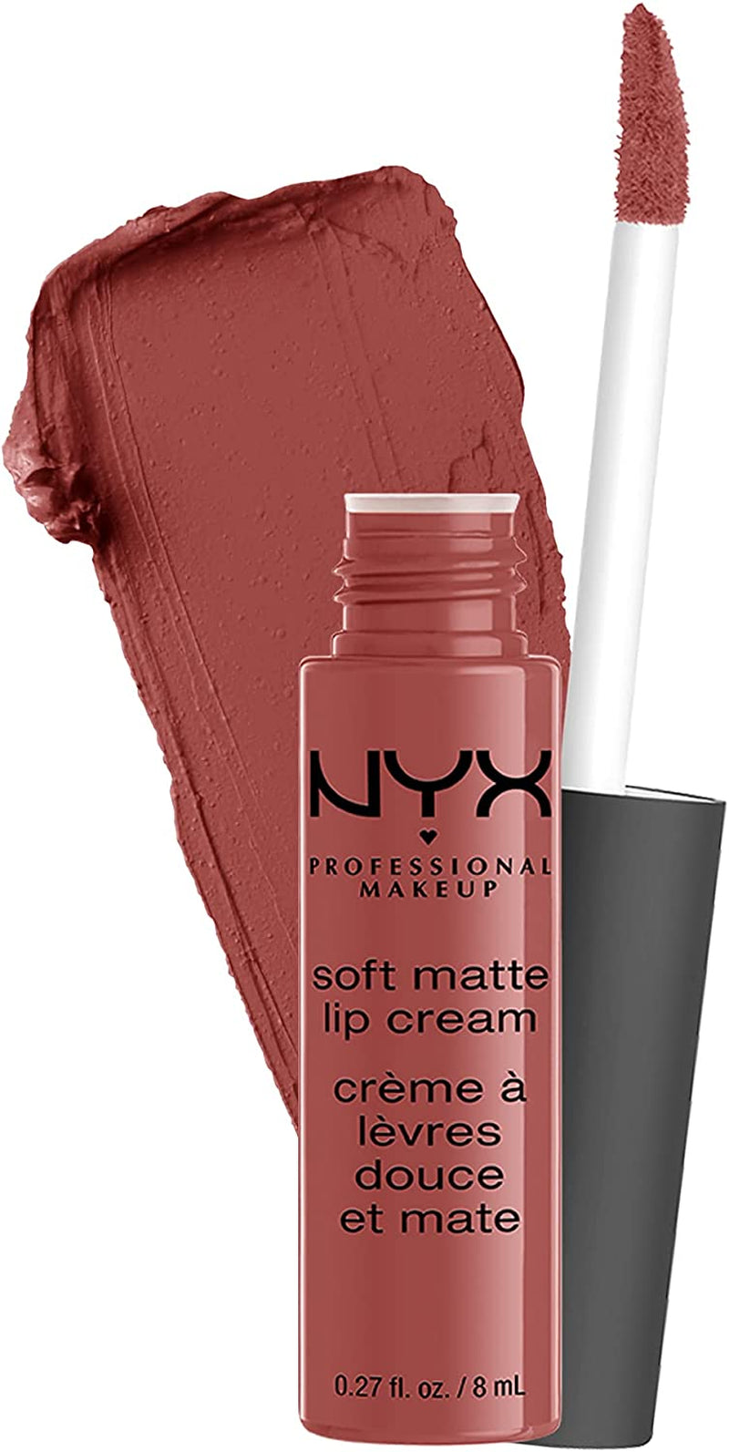 Soft Matte Lip Cream, Creamy and Matte Finish, Highly Pigmented Colour, Long Lasting, Vegan Formula, Shade: Rome