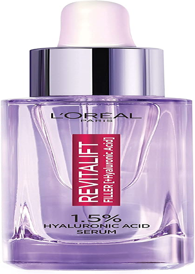 L'Oreal Paris 1.5% Pure Concentrated Hyaluronic Acid Serum Revitalift Filler, Clear, 30 Ml