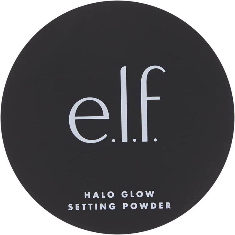 e.l.f. Halo Glow Setting Powder, Silky, Weightless, Blurring, Smooths, Minimizes Pores and Fine Lines, Creates Soft Focus Effect, Medium, Semi-Matte Finish 6.8G