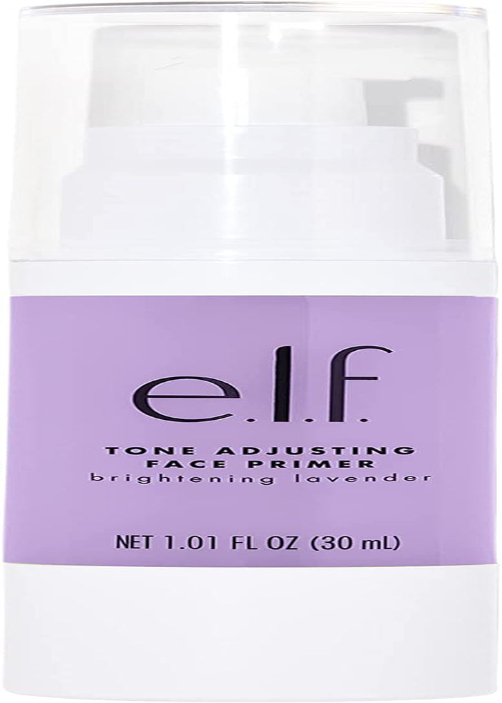 e.l.f. Brightening Lavender Face Primer, Small Bottle, 0.47 Fl. Oz.