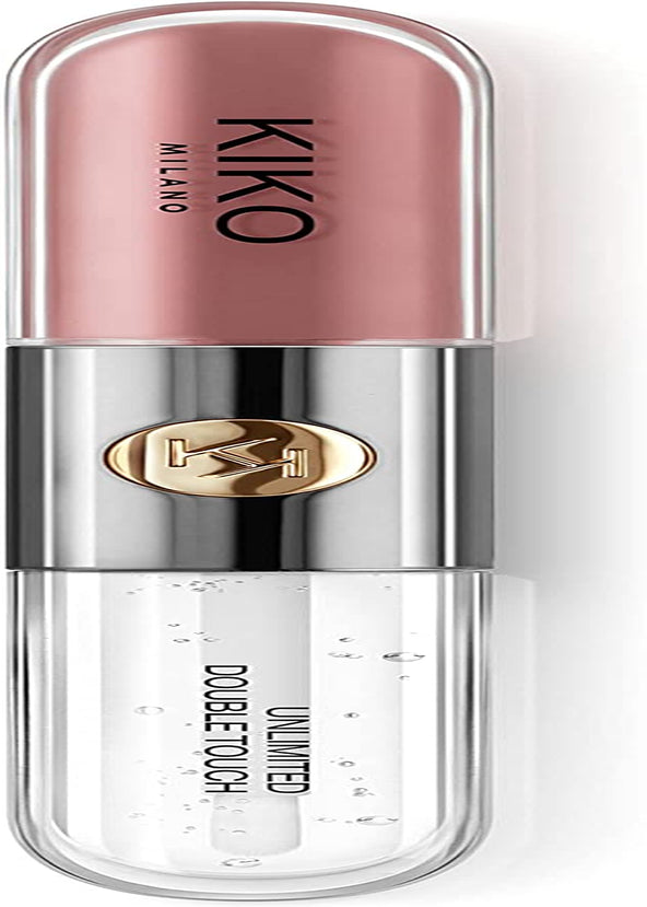 KIKO Milano Liquid Lipstick - Unlimited Double Touch 131 | Liquid Lipstick with a Bright Finish in a Two-Step Application. Lasts up to 12 Hours. No-Transfer Base Colour