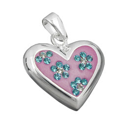 heart pendant with zirconia silver 925 - BeautyMax Elite
