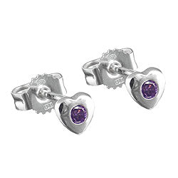 earrings zirconia-amethyst silver 925 - BeautyMax Elite