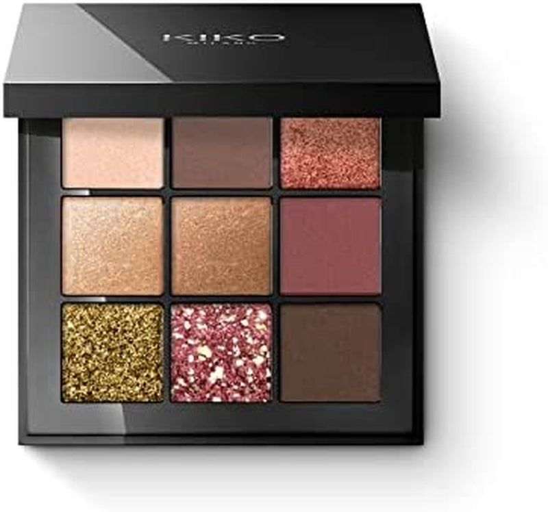 KIKO Milano Glamour Multi Finish Palette 03 | Palette with 9 Eyeshadows in Different Finishes
