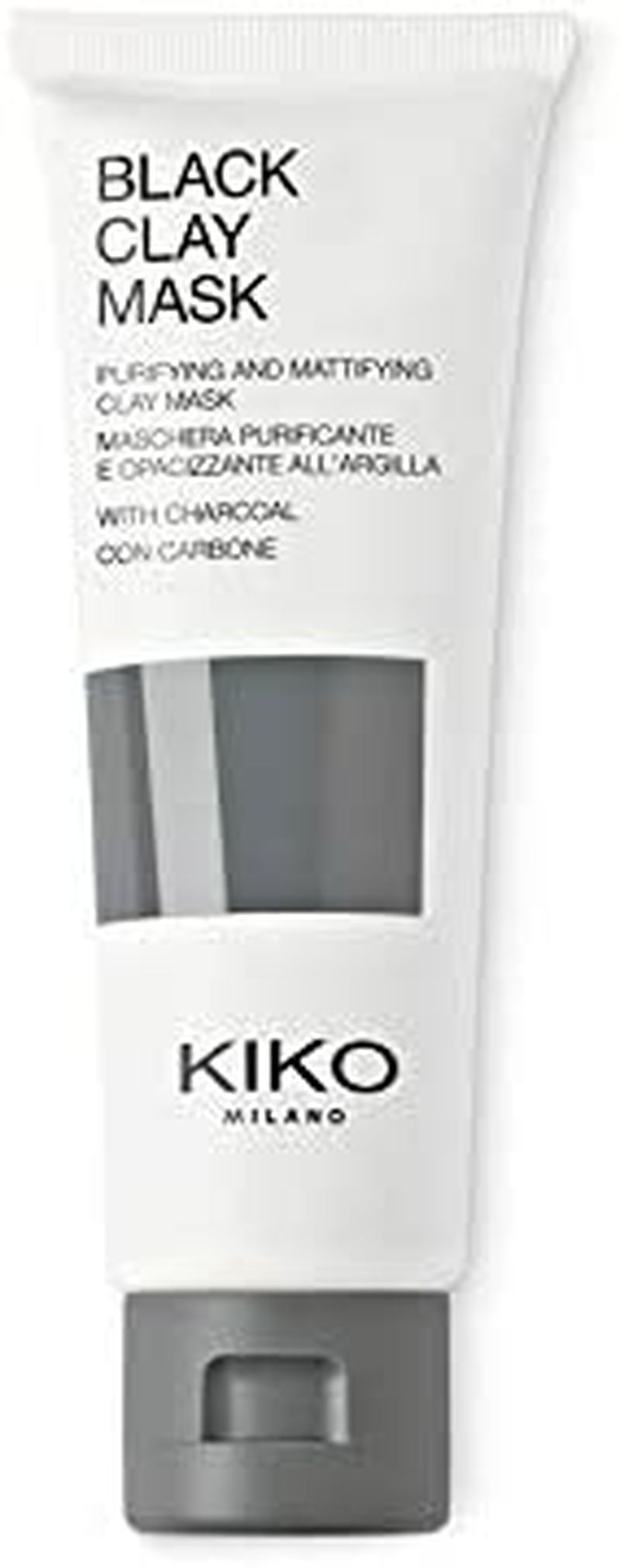 KIKO Milano Black Clay Mask | Purifying Matte-Finish Face Mask with Charcoal and Black Clay
