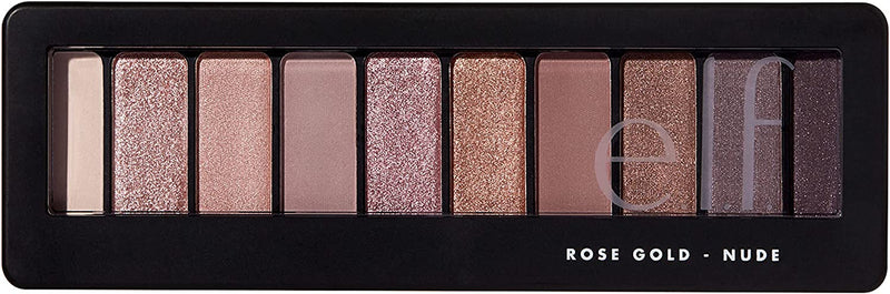 e.l.f. Rose Gold Eyeshadow Palette, Shimmery, Smooth, Highlights, Shades, Defines, Nude Rose Gold, 10 Shades 14G