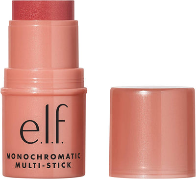 e.l.f. Monochromatic Multi-Stick Blush, Creamy, Lightweight, Versatile, Luxurious, Adds Shimmer, Easy to Use on the Go, Blends Effortlessly, Glimmering Guava 4.4G