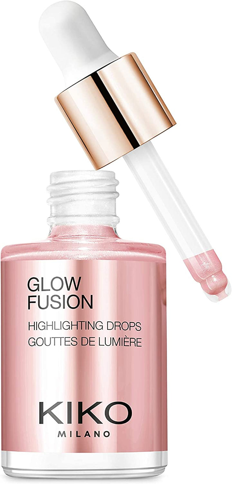 KIKO Milano Glow Fusion Highlighting Drops 01 | Liquid Face Highlighter with a Metallic Finish