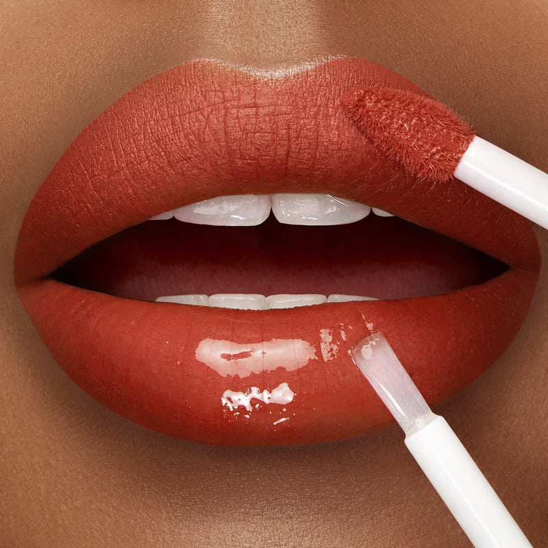KIKO Milano Liquid Lipstick - Unlimited Double Touch 127 | Liquid Lipstick with a Bright Finish in a Two-Step Application. Lasts up to 12 Hours. No-Transfer Base Colour