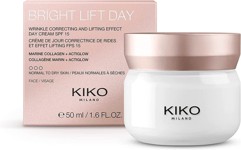 KIKO Milano Bright Lift Day | Brightening and Lifting Day Cream with Marine Collagen - Spf 15